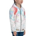 thumbnail image 5 of Picia Cute Elephant for Boys Fashion Full-zip Hoodies & Sweatshirts with Kangaroo Pocket,Zip-up Hooded Sweatshirt for Kid, Moisture Wicking & Breathable-Small, 5 of 6
