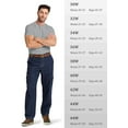 thumbnail image 5 of Tapata Men's Relaxed Fit Cargo Jeans Elastic Waist 6 Pockets Straight Leg Work Utility Pants, 5 of 6