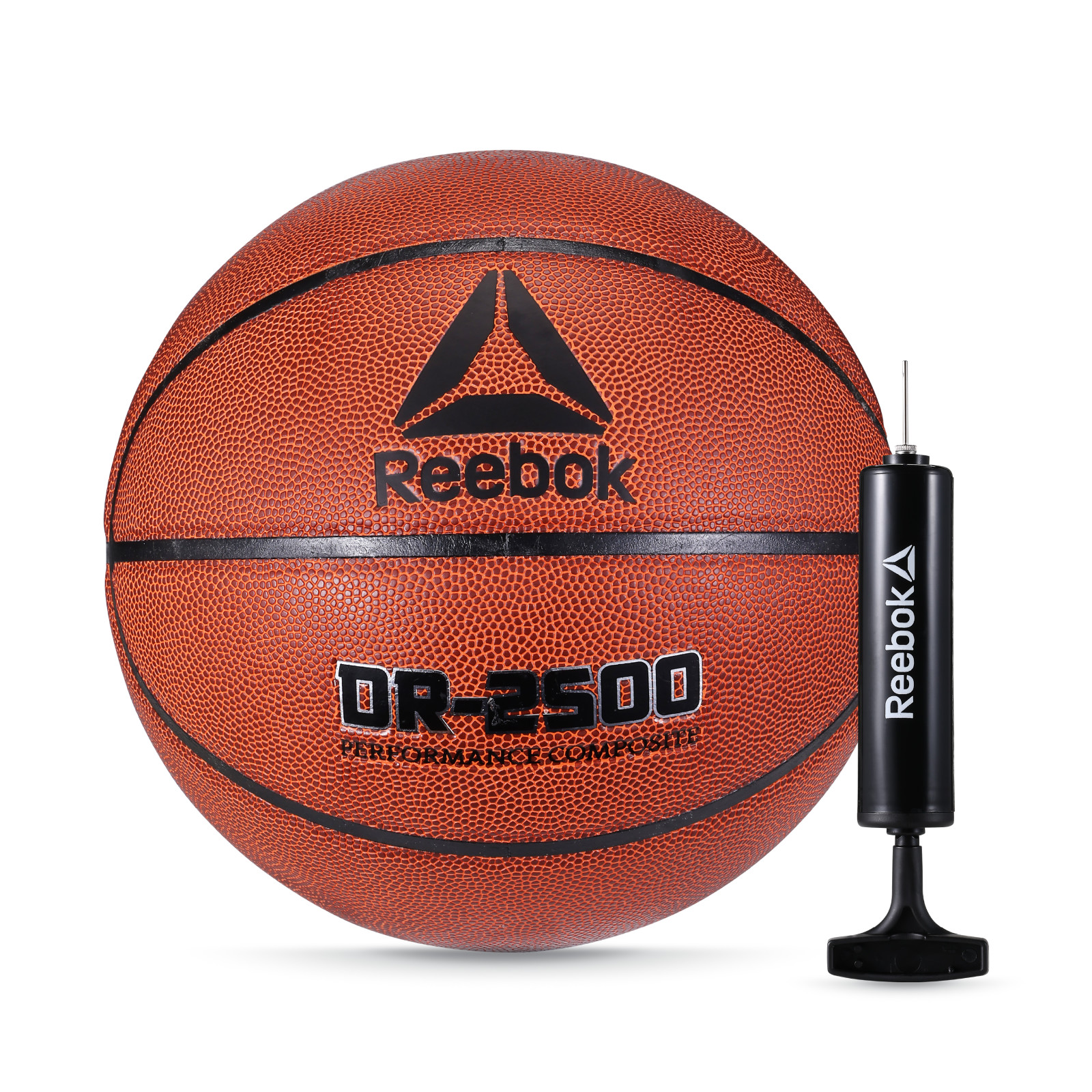 Reebok Size 6 Basketball with inflatable Pump – Durable Rubber Basketball for Indoor & Outdoor Play, Orange – Official Size 6 Basketball for Adults and Teens