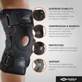 thumbnail image 2 of Shock Doctor 872 Knee Brace, Knee Support for Stability, ACL/PCL Injuries, Patella Support, Prevent Hyperextension, Meniscus Injuries, Ligament Sprains for Men & Women, Sold as Single Unit (1) Medium, 2 of 7