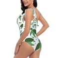 thumbnail image 4 of Cauagu Cartoon Turtle Print Women's Sexy One Piece Swimsuits One Shoulder Ruffle Tummy Control Bathing Suit Slimming Swimwear-X-Large, 4 of 6