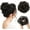 Black Brown, variant on TESOON Ponytail Extension Human Hair,Hair Toppers for Women Real Human Hair,Curly Extensions,Messy Bun Hair Piece