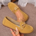thumbnail image 5 of Wowcloth Women's French Retro Flats – Comfortable Round Toe Design with Soft Flat Sole and Suede Finish for Casual Fashion Wear, 5 of 9