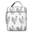 thumbnail image 5 of Rooster Insulated Lunch Bag Box Teen Reusable Lunch Tote Bag Lightweight Lunch Box Containers School Travel, 5 of 6
