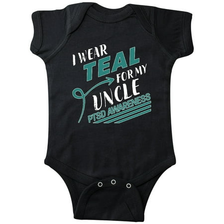 

Inktastic I Wear Teal for my Uncle- PTSD Awareness Gift Baby Boy or Baby Girl Bodysuit