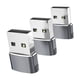 thumbnail image 4 of 3 adaptadores USB 3.1 Tipo-C a USB 2.0 Plug and Play, hembra a macho para transmisión de datos. Gris, 4 of 9