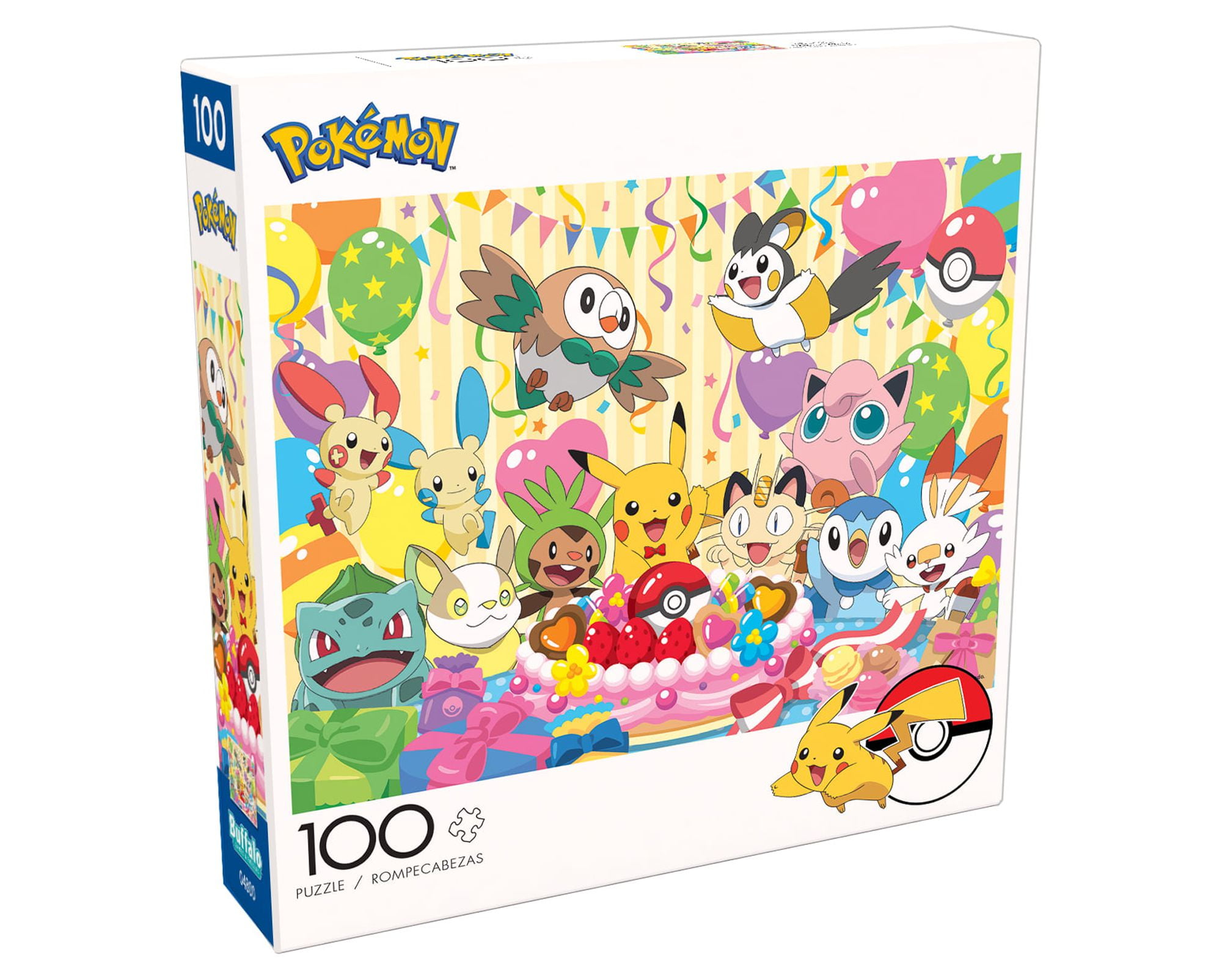  Buffalo Games - Pokemon - Pikachu and Eevee Spring - 100 Piece  Jigsaw Puzzle for Families Challenging Puzzle Perfect for Family Time - 100  Piece Finished Size is 15.00 x 11.00 : Toys & Games