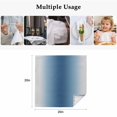 thumbnail image 5 of Navy Blue Grey Ombre Cloth Napkins, Farmhouse Gradient Minimalist Washable and Reusable Dinner Napkins Set of 6, Table Napkin for Kitchen Party Birthday Wedding Hotel Housewarming 20"x20", 5 of 9