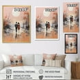 thumbnail image 4 of Designart "Beach Stroll for a Couple" Nautical & Beach Floater Framed Canvas Print, 4 of 7