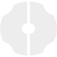 thumbnail image 4 of 20"OD x 4"ID x 7"C x 1"P Percival Architectural Grade PVC Contemporary Ceiling Medallion, Two Piece, 4 of 11