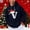 Navy#15, variant on Yteetum Men's Oversized Christmas Hoodies Christmas Letter Print Drawstring Pullover Hooded Sweatshirts Mens Casual Christmas Print Loose Long Sleeve Hoodies Xmas Hooded Sweatshirt Fall Clothes