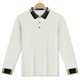 thumbnail image 1 of pstuiky Camisas de manga larga de invierno para hombre, Blusa informal holgada de color liso con botones y manga larga para hombre, con cuello vuelto y solapa camisetas de hombre l, 1 of 4
