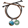 thumbnail image 1 of Ocean Fish coral Science Nature Picture Pulsera Cuerda Mano Cadena Cuero Dinero Pulsera Unbranded M, 1 of 2