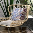 thumbnail image 2 of Tulip Bouquet Indoor/Outdoor Pillow in Blue Pink Green 26x26, 2 of 5