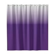 BKBP Fabric Shower Curtain Gradient Design, Water-Resistant Bathroom Decor with Rustproof Hooks, 180x180cm PEVA Liner for Tub/Tile Protection & Moisture Control