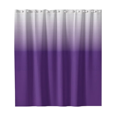 BKBP Fabric Shower Curtain Gradient Design, Water-Resistant Bathroom Decor with Rustproof Hooks, 180x180cm PEVA Liner for Tub/Tile Protection & Moisture Control