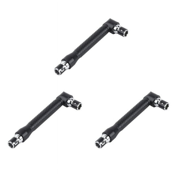 3X L Shape 1/4 Inch Hex Wrench Double 90 Degree Right Angle Screwdriver Bits