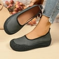 thumbnail image 5 of Black Womens Comfortable Slip On Flats With Round Toe And Breathable Material For Everyday Use, 5 of 9