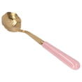 thumbnail image 3 of Creative Teaspoon, Stainless Steel Tableware, Flower Shaped Spoon with Ceramic Handle, Comfortable Grip, Rose Shaped for Dessert, Ice Cream, 3 of 8