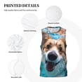 thumbnail image 3 of Xecao Sea Swimming Corgi print basketball shirt for both men and women, a unisex basketball jersey perfect for theme parties-3X-Large, 3 of 6