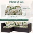thumbnail image 2 of TOPCHANCES 8 Pcs Patio Stretch Sofa Cushion Covers Outdoor Cushion Covers Replacement with Elastic Bottom, Couch Slipcover Sofa Seat Covers Patio Furniture Protector, Leaves, 2 of 25