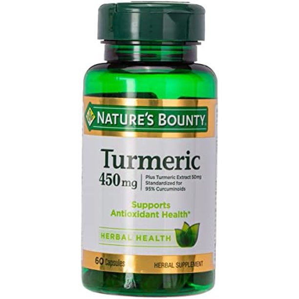 Nature's Bounty Turmeric Curcumin Caps, 60 ct, Green (15417)