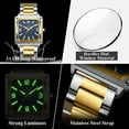 thumbnail image 3 of POEDAGAR Luxury Military Square Quartz Luminous Men's Watch, 3 of 5