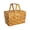 Yellow, variant on Clearance Ewgqwb Wood Chip Woven Picnic Basket With Lid For Storage Handle Basket Bread Display Basket Wedding Props Basket