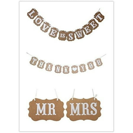 3 In 1 Photo Booth Props Kit Decorating Banner Bunting Wedding Sign 3 In 1 Photo Booth Props Kit Decorating Banner Bunting Wedding Sign For Vintage Supplies