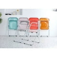 thumbnail image 7 of Luxury Modern Acrylic Folding Chairs-INCLAKE Transparent Clear Folding Chair-Acrylic Stackable Crystal Seat-PC Plastic Living Room Seat-Chrome Frame Accent Side Chair for Outside Inside-Yellow, 7 of 7