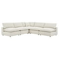 thumbnail image 2 of Modway Commix 5-Piece Down Filled Overstuffed Boucle Fabric Sectional Sofa in Ivory, 2 of 5