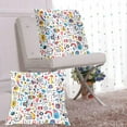 thumbnail image 6 of Doodle Punctuations Abstract Throw Pillow Covers Pillowcases 16 x 16 Inch Home Decor 2 Packs for Bedroom Sofa, 6 of 6