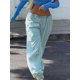 thumbnail image 4 of Txlixc Pantalones de cuerda, pantalones de bolsillo, pantalones de calle, azul Txlixc moda, 4 of 9