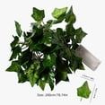 thumbnail image 3 of Ywbawe - Hiedra de alambre de cobre de 78,7 y 196,85 pulgadas con hojas verdes artificiales de ratán y luces LED. Decoración navideña para patio al aire libre, luces para jardín y fiestas. Ofertas de, 3 of 8