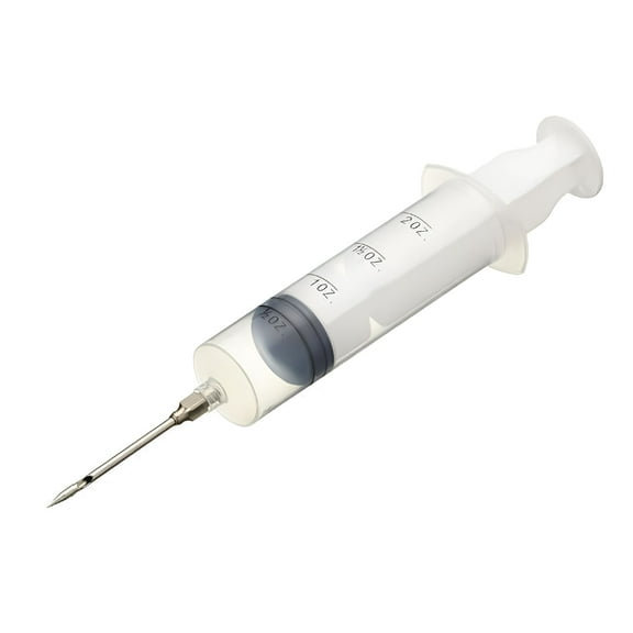 XIRQI 2 oz Plastic Injector Stainless Steel Needle