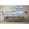 thumbnail image 3 of Awkward Styles Transgender Pride Flag Canvas Decor Transgender Flag Illustration LGBTQ Flag Room Wall Art Pink Canvas Decals Room Decor Gay Room Decorations Gay Flag Room Wall Decor Blue Decor, 3 of 7