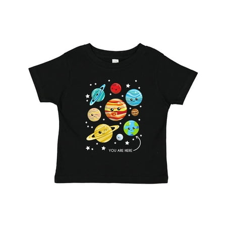 

Inktastic Cute Planets Kawaii Planets Space Cosmos Stars Gift Toddler Boy or Toddler Girl T-Shirt