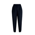 thumbnail image 5 of QUINDOS Womens Pants Taper Ankle Length High Waisted Sports Sweatpants Pleated Athletic Fit Pants with Pockets, 5 of 6