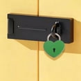 thumbnail image 4 of Heart Shaped Metal Padlock,Small Safety Lock,Multi-Use Mini Lock,Exquisite Colored Heart Shaped Padlock Comes With Matched Keys,for Diaries,Jewelry Boxes,Handbags and Small Storage Cabinets,Purple, 4 of 9
