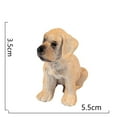 thumbnail image 2 of WREESH Dog Statue Plastic Puppy Doll Hand-painted Simulation Dog Animal Exquisite Gift, 2 of 5
