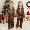thumbnail image 5 of UAYOTSE Kids Pajamas Set Long Sleeve Button Down Sleepwear Girls Boys Set 2 Pcs Loungewear for 6 15 Years,Sizes 13-14 Years, 5 of 6