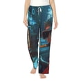 thumbnail image 2 of Lsque Underwater Office Diver Print Women's Pajama Pants, Lounge Pant - Comfortable Home Wear,Elastic Waistband, Stylish Design-X-Large, 2 of 9
