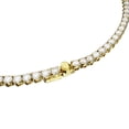 thumbnail image 4 of Collar Swarovski Matrix Tennis con cristales transparentes en tono dorado, 4 of 4