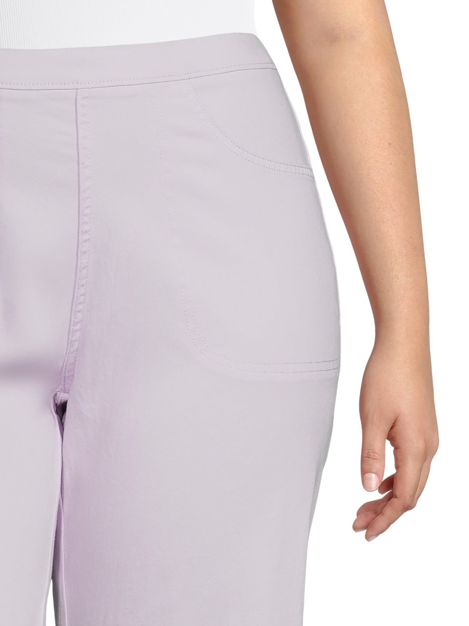Just My Size Women's Plus Size Pull On 2 Pocket Stretch Capri Pants
