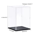thumbnail image 2 of Unique Bargains Clear Display Case Acrylic Box, Assemble Transparent Box Dustproof Showcase 25x25x40cm for Collectibles, Craft, 2 of 6