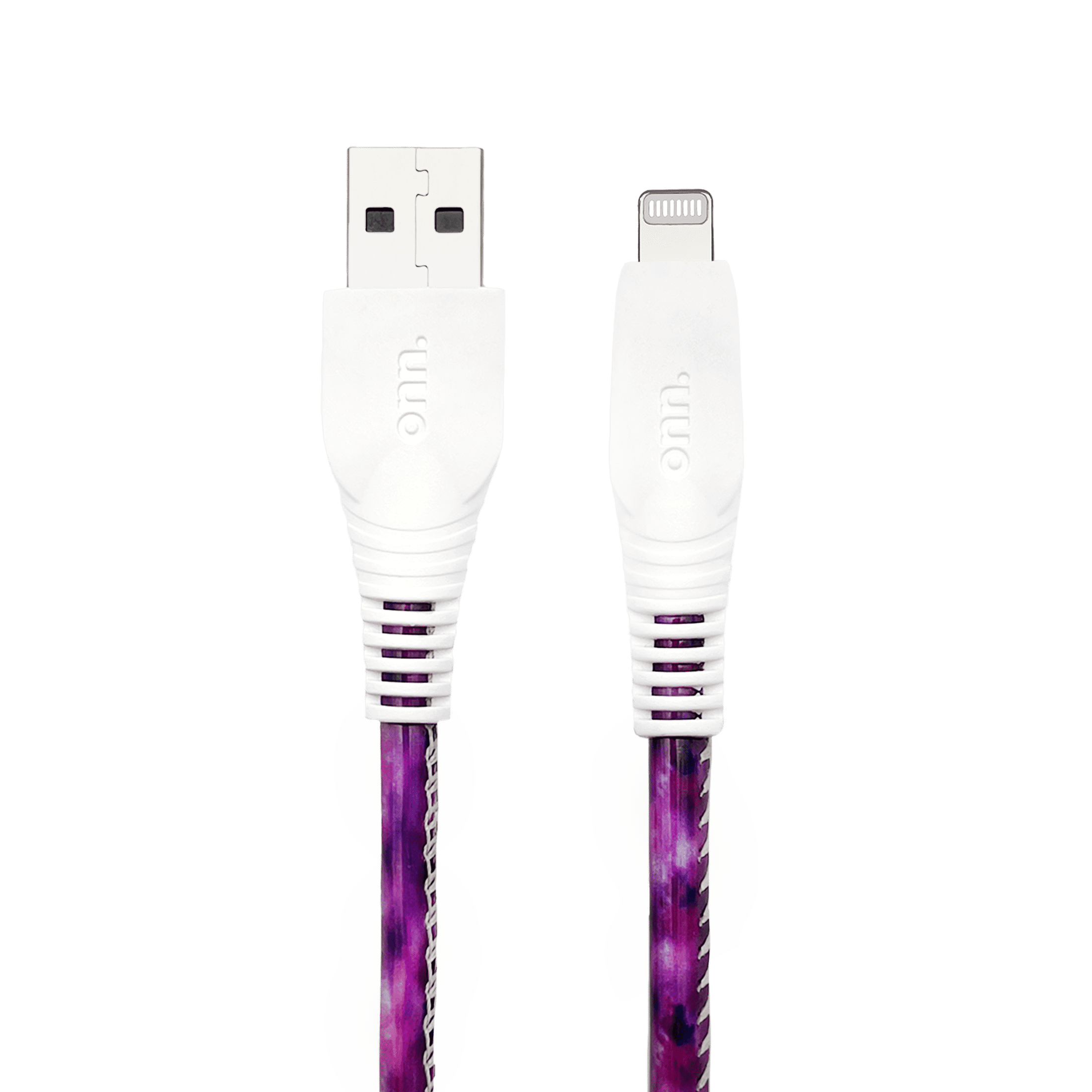 onn. 6' Fashion Cable, USBA to Lightning Cable with Cable Management