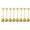 Gold_12cm, variant on Polish Or Matte Finish Nonrust Steel Stir Spoon With Leaves Design For Stirring Coffee And Elegant Beverage Enhancement