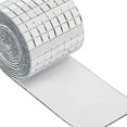 thumbnail image 6 of Tiny Square Glass Mosaic Tiles Self Adhesive Mirror Mosaics Strips DIY Mirror Mosaic for Entertainment Venues Bedroom Disco balls art collages wall 100cm 10mmx10mm, 6 of 10