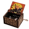 thumbnail image 1 of Caja Música Tallada Retro Con Manivela Del para Halloween, 1 of 9