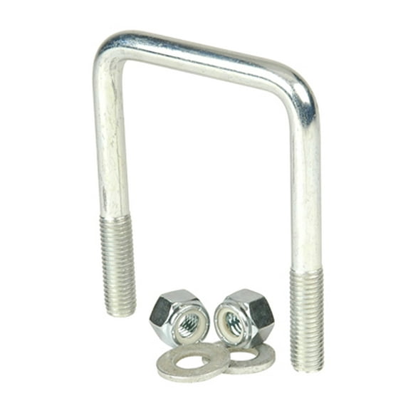 C.E. Smith Trailer Boat U Bolt 15274A 4-1/4 Inch Inside Length; 3-1/8 Inch Inside Width; 1/2 Inch-13 Thread Size; Square; With Nut And Washer; Zinc Plated
